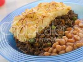 Cottage Pie and Baked Beans