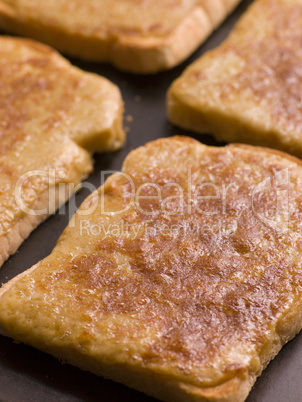 Tray of Welsh Rarebit