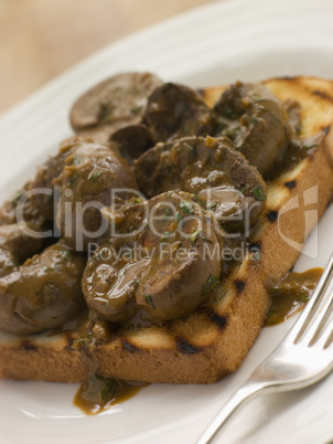 Devilled Lambs Kidneys on Toast