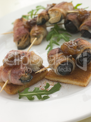 Angels and Devils on Horseback on Toasts