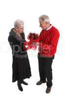 Lovely senior couple for valentine