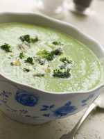 Bowl of Broccoli and Stilton Soup