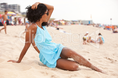 Relaxing on the beach