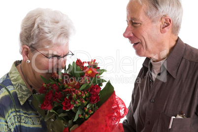 Smelling the flowers