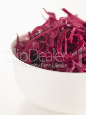 Bowl of Pickled Red Cabbage