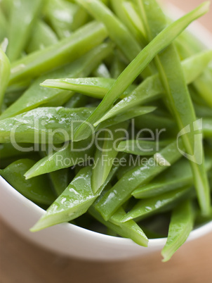 Bowl of Green Runner Beans