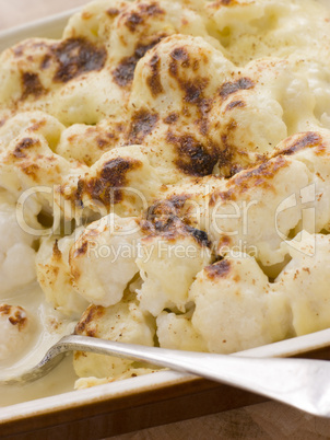 Dish of Cauliflower Cheese