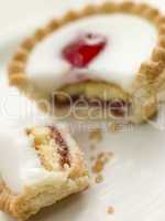 Bite of a Cherry Bakewell Tart