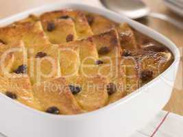 Bread and Butter Pudding in a Dish