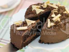 Slice of Chocolate Victoria Sponge