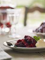 Summer Pudding with Clotted Cream