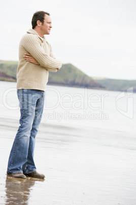 Man standing on beach