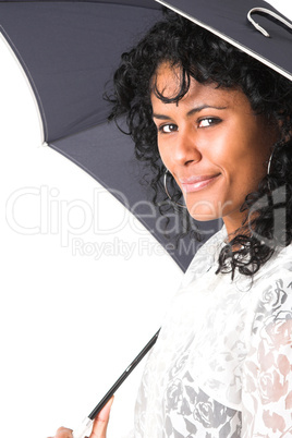beauty with umbrella