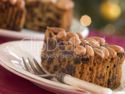 Wedge of Dundee Cake