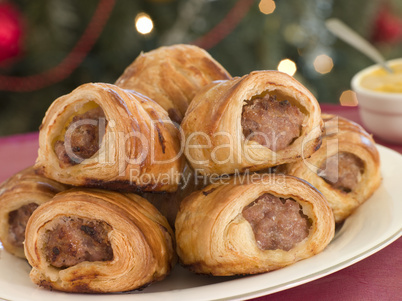 Sausage Rolls and English Mustard