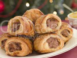 Sausage Rolls and English Mustard