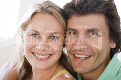 Couple together smiling