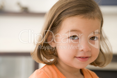 Young girl indoors