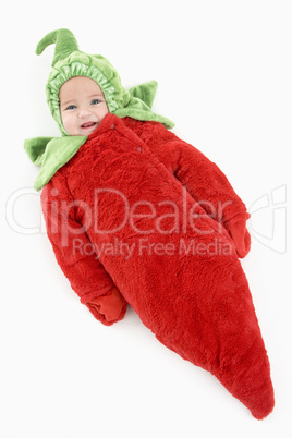 Baby in pepper costume