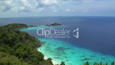 similan islands perfect beach from top