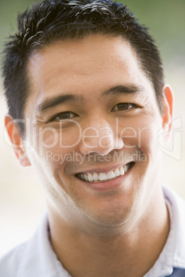 Head shot of man smiling