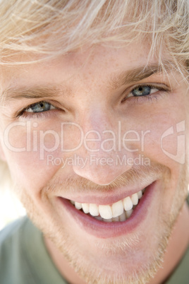 Head shot of man smiling