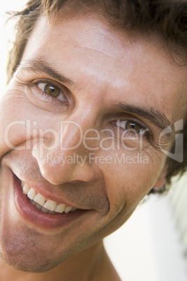 Head shot of man smiling