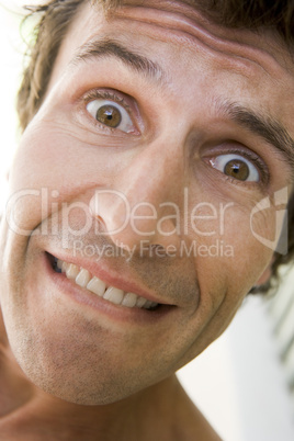 Head shot of man smiling