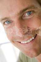 Head shot of man smiling