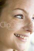 Head shot of woman smiling