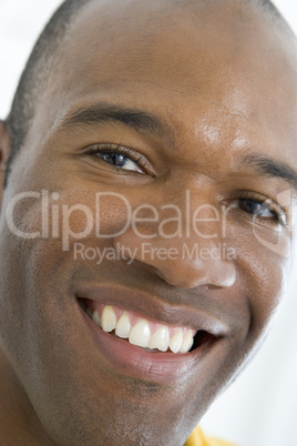 Head shot of man smiling