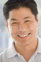 Head shot of man smiling