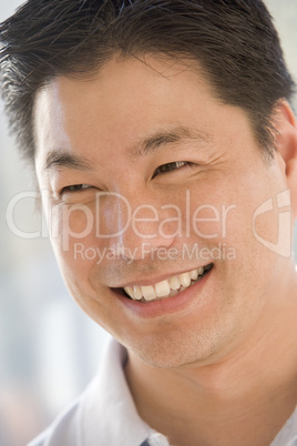 Head shot of man smiling