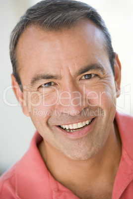 Head shot of man smiling