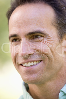 Head shot of man smiling