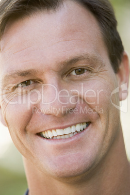 Head shot of man smiling