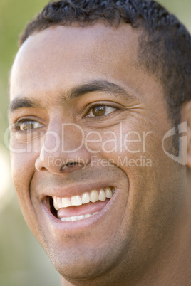 Head shot of man smiling