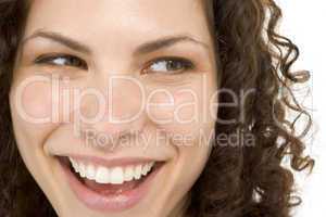 Head shot of woman smiling