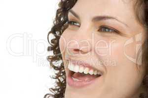 Head shot of woman smiling