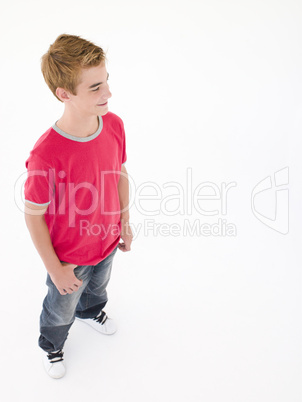 Teenage boy smiling Teenage boy smiling