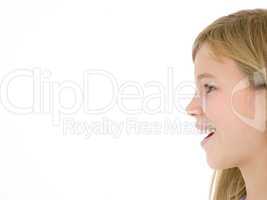 Young girl smiling