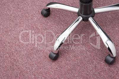 Close Up Of Office Chair Wheels