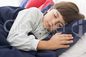 Young Boy Asleep In His Bed