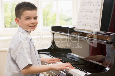 Boy Playing Piano