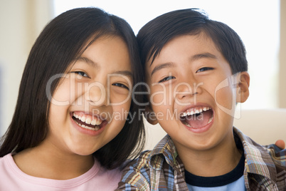 Brother And Sister Laughing