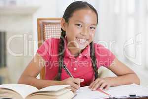 Girl Doing Her Homework