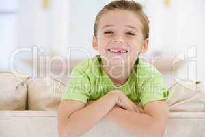 Young Boy Smiling At Camera