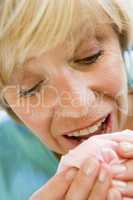 Woman Sneezing