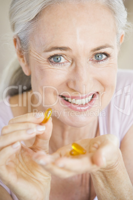 Woman Taking Pills