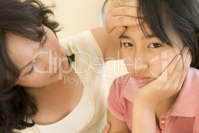 Girl Having Her Temperature Measured